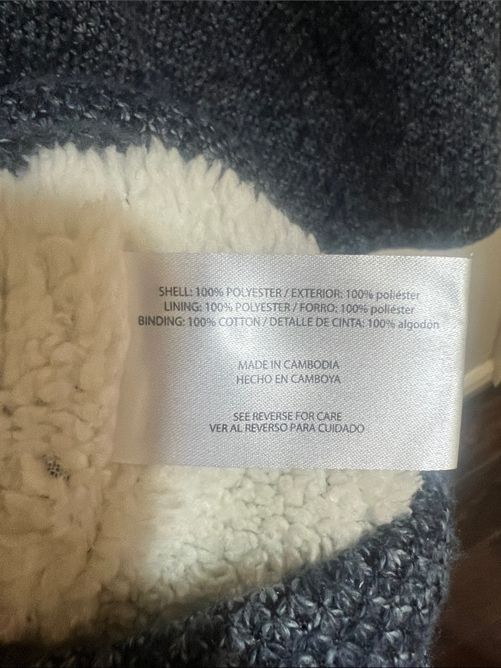 Orvis Brighton Sherpa Lined 1/4 zip pull over Navy - Picture 10 of 10